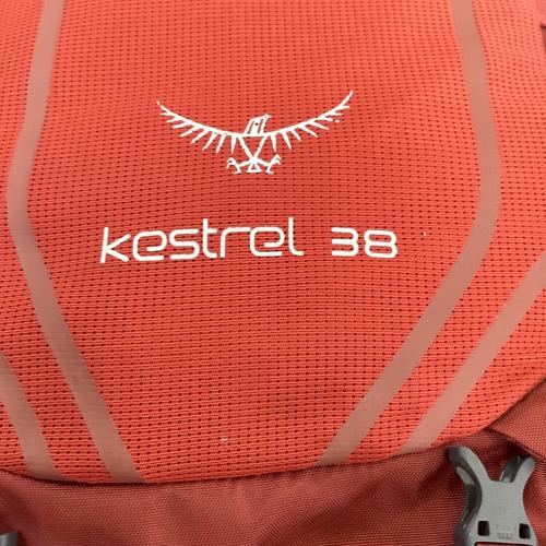 OSPREY (オスプレー) バックパック レッド Kestrel 38 背面長 51cm以上 31-40L(山小屋泊)