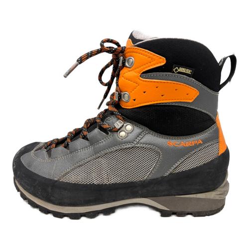 SCARPA (スカルパ) トレッキングシューズ メンズ SIZE 26cm グレー×オレンジ シャルモプロGTX ハイカット(ハードソール) GORE-TEX