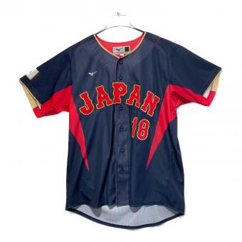 侍ジャパン (サムライジャパン) 応援グッズ SIZE M ネイビー 山本由伸【18】 ユニフォーム WBC2023年ビジターユニフォーム
