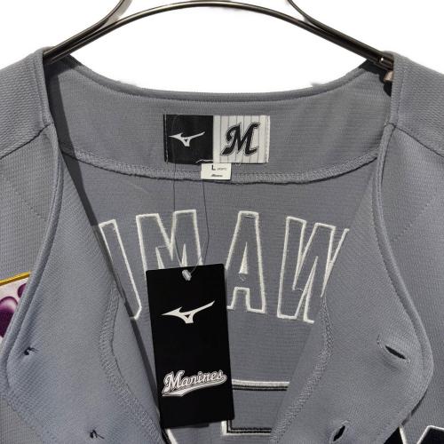 千葉ロッテマリーンズ (チバロッテマリーンズ) 応援グッズ Lサイズ グレー CLM2023年ユニフォーム MIZUNO ユニフォーム 澤村 拓一【54】 12JRMM6805