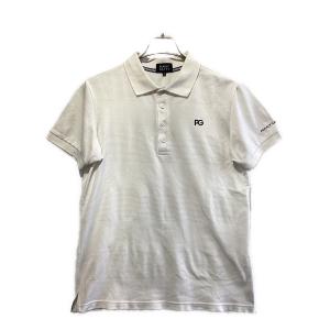 PEARLY GATES (パーリーゲイツ) ゴルフウェア　TCビックカノコ×天竺 半袖ポロシャツ メンズ SIZE L ホワイト 2023年モデル  053-3160505