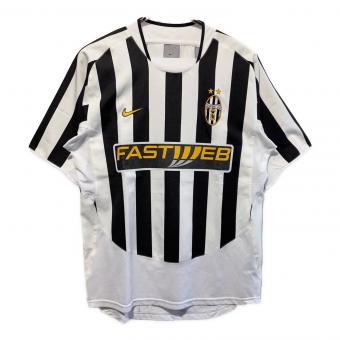 NIKE (ナイキ) サッカーユニフォーム SIZE M ホワイト×ブラック S40901CRT  ブルガリア製 S4 CRT ユベントス