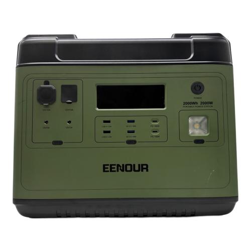 EENOUR (イーノウ) ポータブル電源 グリーン×ブラック P2001 2000Wh 2000W リン酸鉄リチウム 50Hz／60Hz