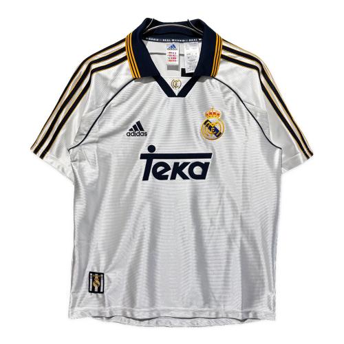 レアル・マドリード サッカーユニフォーム SIZE L ホワイト 99/00 ホームユニフォーム 復刻 JJ3801