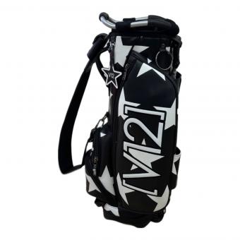 V12 (ヴィトゥエルブ) キャディバッグ ブラック×ホワイト 星柄 9型5口 ＠ STD STAR STAND CADDY9