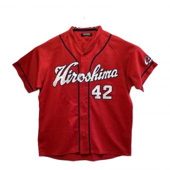 広島東洋カープ (ヒロシマトウヨウカープ) 応援グッズ Mサイズ レッド 2009-ビジターユニフォーム ＠ ユニフォーム クリス・ジョンソン【42】 DOR-H5009