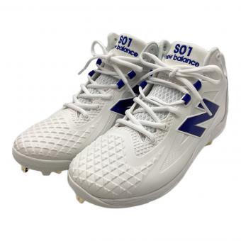 NEW BALANCE (ニューバランス) 野球スパイク メンズ SIZE 27cm ホワイト 大谷翔平シグネイチャースパイク/箱付/E MSHOWB1 未使用品