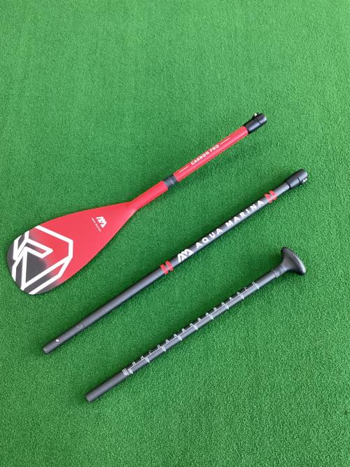 AQUA MARINA (アクアマリーナ) パドル 180～220cm CARBON PRO ブラック×レッド