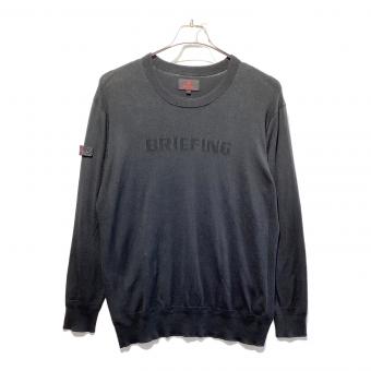 BRIEFING (ブリーフィング) ゴルフウェア(トップス) メンズ SIZE XL ブラック シルク混ロゴニット セーター BRG211M11