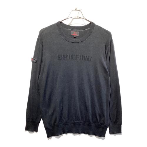 BRIEFING (ブリーフィング) ゴルフウェア(トップス) メンズ SIZE XL ブラック シルク混ロゴニット セーター BRG211M11