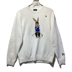 PEARLY GATES (パーリーゲイツ) ゴルフウェア(トップス) メンズ SIZE XXL ホワイト ラビット うさぎ 23年モデル セーター 053-3270905