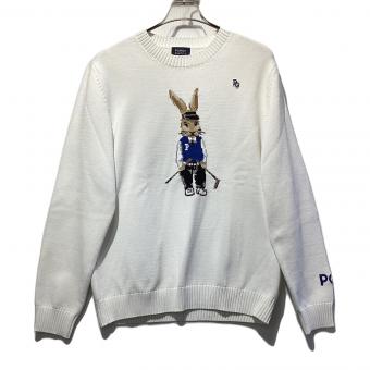 PEARLY GATES (パーリーゲイツ) ゴルフウェア(トップス) メンズ SIZE XXL ホワイト ラビット うさぎ 23年モデル セーター 053-3270905