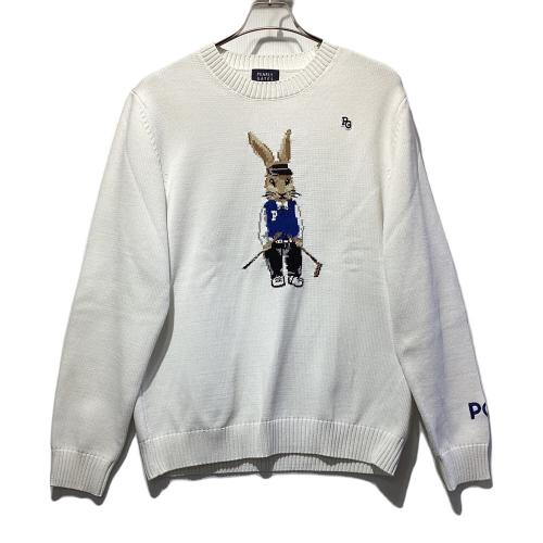 PEARLY GATES (パーリーゲイツ) ゴルフウェア(トップス) メンズ SIZE XXL ホワイト ラビット うさぎ 23年モデル セーター 053-3270905