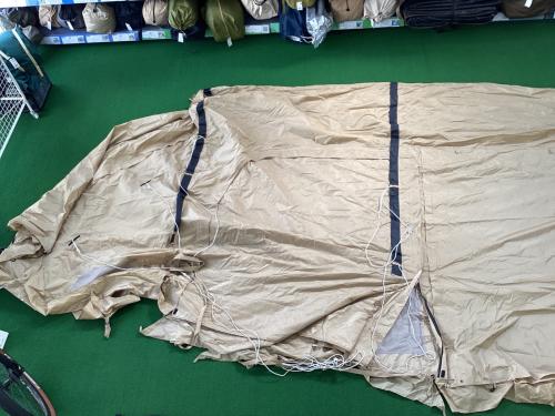 DOD (ディーオーディー) ツールームテント 小ヨゴレ有/タン T5-689-TN カマボコテント3M 約640×300×195cm 3～5人用 程度A 程度B スカートあり