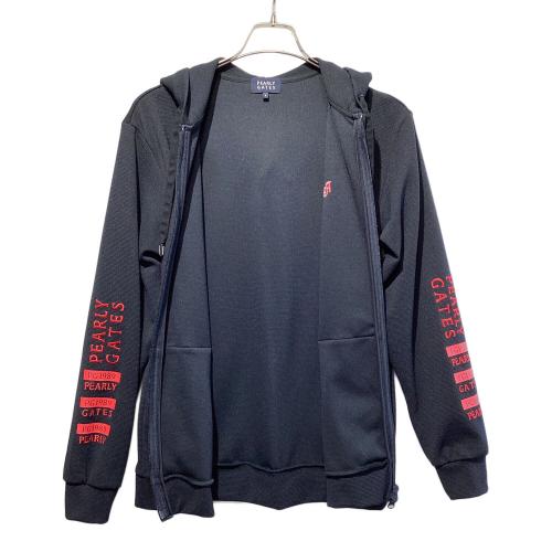 PEARLY GATES (パーリーゲイツ) ゴルフウェア(トップス) メンズ SIZE L ブラック BOXハイパワー フルジップフーディ アウター 053-2162311