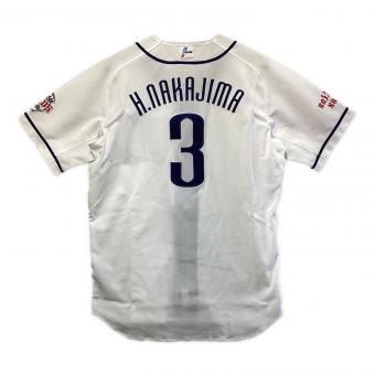 埼玉西武ライオンズ (サイタマセイブライオンズ) 応援グッズ SIZE L ホワイト×ネイビー 中島 宏之【3】 NIKE ユニフォーム 2009-2014年ホームユニフォーム プロ仕様モデル