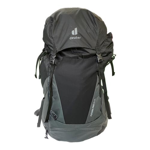 deuter (ドイター) バックパック ブラック×グレー FUTURA PRO 34 SL フューチュラプロ 34SL 背面長 約46～50cm 31-40L(山小屋泊)