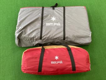 Snow peak (スノーピーク) ドームテント ヨゴレ・インナー一部リペア跡有/2017年製 SDE-003R アメニティドームL 約540×295×165cm 3～5人用 程度B 程度B スカートなし