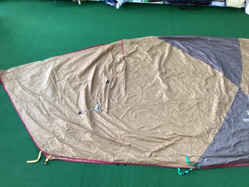 Snow peak (スノーピーク) ドームテント ヨゴレ・インナー一部リペア跡有/2017年製 SDE-003R アメニティドームL 約540×295×165cm 3～5人用 程度B 程度B スカートなし