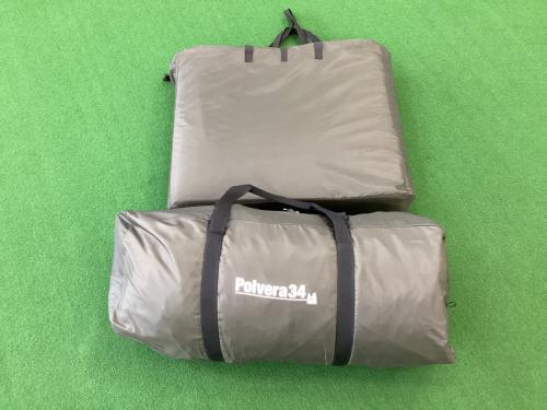 OGAWA (オガワ) ツールームテント 試し張り程度の使用感、スカート若干のヨゴレ有 2770 ポルヴェーラ34 約530×260×185(h)cm 2～4人用 程度A 程度A スカートあり