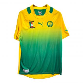 カメルーン代表 サッカーユニフォーム メンズ SIZE L イエロー×グリーン 2012アウェイ 740203