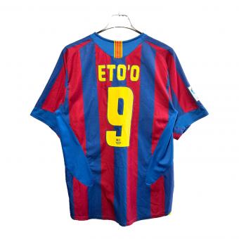 FCバルセロナ (エフシーバルセロナ) サッカーユニフォーム メンズ SIZE M ブルー×レッド 05/06ホーム エトー【9】