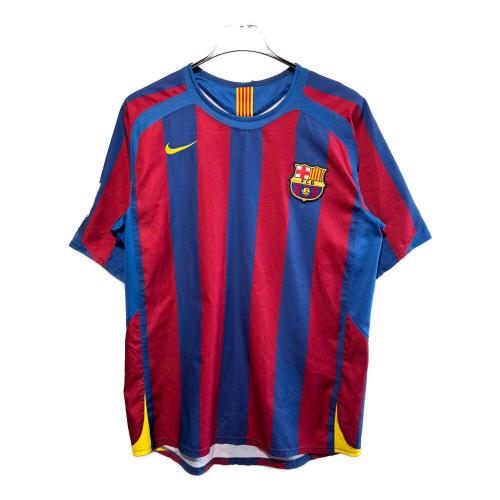 FCバルセロナ (エフシーバルセロナ) サッカーユニフォーム メンズ SIZE M ブルー×レッド 05/06ホーム エトー【9】