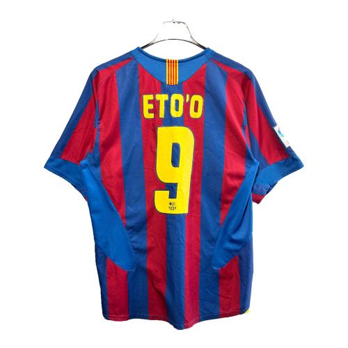 FCバルセロナ (エフシーバルセロナ) サッカーユニフォーム メンズ SIZE M ブルー×レッド 05/06ホーム エトー【9】