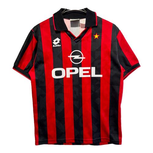LOTTO (ロット) サッカーユニフォーム メンズ レッド×ブラック 90年代 ACミラン