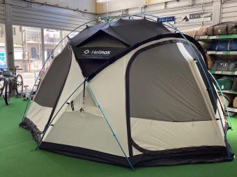 Helinox (ヘリノックス) シェルター スカート小穴・シーム若干劣化・ヨゴレ・一部変色有 Nona Dome 4.0 約400×400×200cm 2～4人 程度B 程度B スカートあり