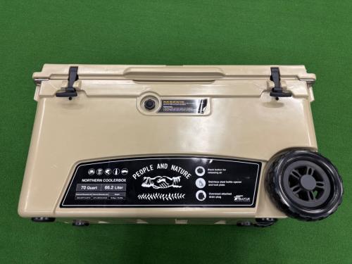 FIELDOOR (フィールドア) ノーザンクーラーボックス クーラーボックス ホイールタイプ 66.2L/70QT ベージュ