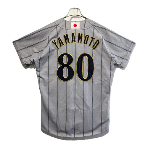 日本代表(侍ジャパン) 応援グッズ Lサイズ グレー 2007年北京オリンピック ユニフォーム 山本浩二【80】