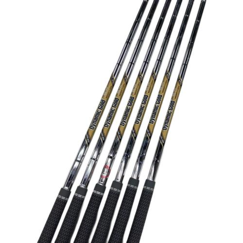 TaylorMade (テーラーメイド) アイアンセット ソケット浮き有 P・7MC フレックス【S】 Dynamic Gold EX TOUR ISSUE S200 6本セット(5/6/7/8/9/PW) 非純正グリップ良好