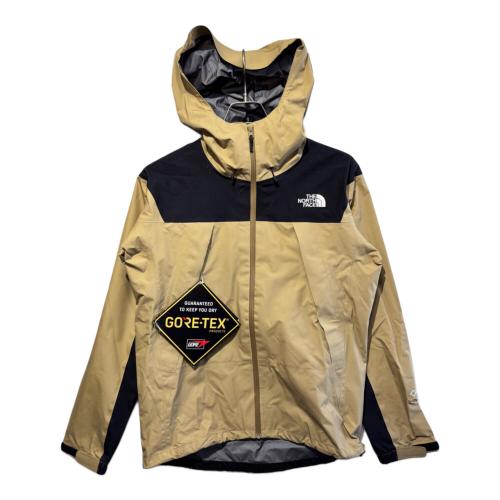 THE NORTH FACE トレッキングウェア(ジャケット) メンズ SIZE S ベージュ×ブラック スタッフサック付 E ヨゴレ有 NP11503 クライムライトジャケット GORE-TEX 国内代理店表記 有