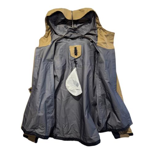 THE NORTH FACE トレッキングウェア(ジャケット) メンズ SIZE S ベージュ×ブラック スタッフサック付 E ヨゴレ有 NP11503 クライムライトジャケット GORE-TEX 国内代理店表記 有