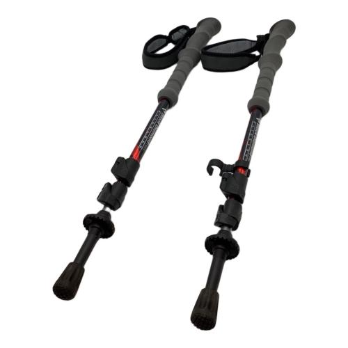 BLACK DIAMOND (ブラックダイヤモンド) トレッキングポール 59-125cnm ブラック×レッド 2本セット トレイルコンパクト