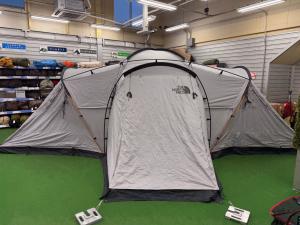 THE NORTH FACE (ザ ノース フェイス) ツールームテント スカート・インナーボトムヨゴレ有 メルドグレー NV22201 ノーチラス4×4 約660×570×225(h)cm 2～4人用 程度B 程度B スカートあり
