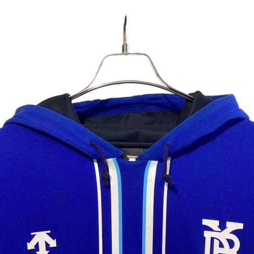 横浜DeNAベイスターズ (ヨコハマディーエヌエーベイスターズ) 応援グッズ SIZE O ブルー プロコレ @ DESCENTE ショートスリーブフーデットパーカ プロ仕様モデル DX-A2401PC