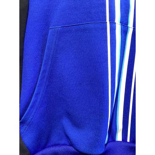 横浜DeNAベイスターズ (ヨコハマディーエヌエーベイスターズ) 応援グッズ SIZE O ブルー プロコレ @ DESCENTE ショートスリーブフーデットパーカ プロ仕様モデル DX-A2401PC