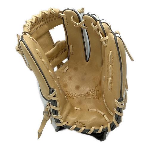 Wilson (ウィルソン) 軟式グローブ ベージュ×ホワイト ダブルネーム  プロストックレザー 86型 wilson staff 内野用