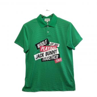 JACK BUNNY (ジャックバニー) ゴルフウェア(トップス) メンズ SIZE M グリーン 2022モデル ポロシャツ 262-3160335