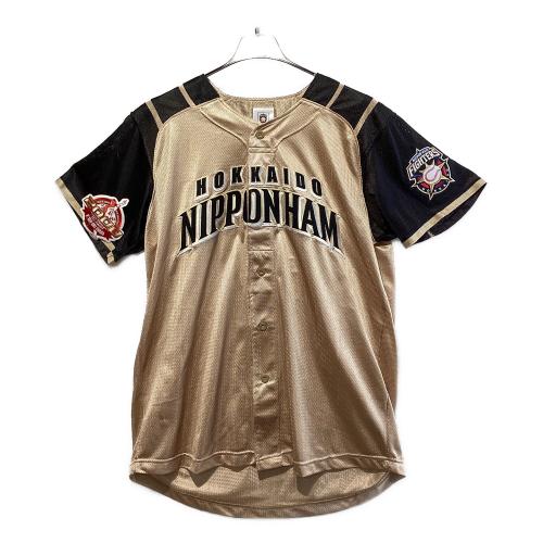 北海道日本ハムファイターズ (ホッカイドウニッポンハムファイターズ) 応援グッズ Lサイズ ブラック×ゴールド 引退記念ビジターモデル ユニフォーム 稲葉篤紀【41】
