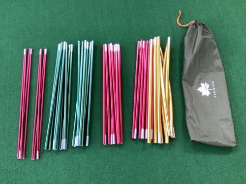 LOGOS (ロゴス) ツールームテント ヨゴレ・スカート小穴有 71805522 プレミアム PANELストロングGドゥーブル XL-AH 約540×290×210cm 2～4人用 程度B 程度B スカートあり ハンマーなし/説明書なし