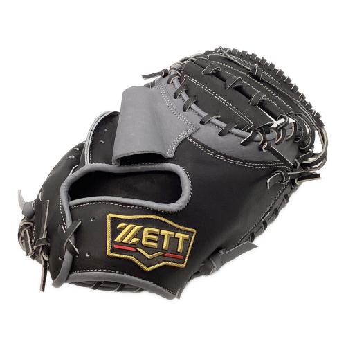 ZETT (ゼット) 軟式グローブ ブラック×グレー オーダー ＠/E プロステイタス キャッチャーミット BRCPRO