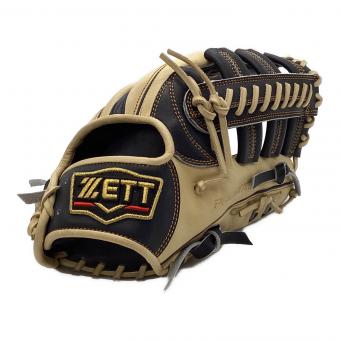 ZETT (ゼット) 軟式グローブ ベージュ×ブラック オーダー ＠/E 外野用 BRGPRO
