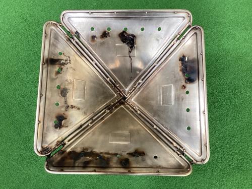 Snow peak (スノーピーク) 焚火台Lスターターセット 焚火台 別売りグリルブリッジ・焼き網Pro.・ベースプレートスタンド付