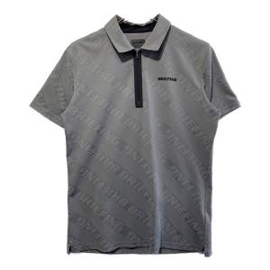 BRIEFING (ブリーフィング) ゴルフウェア(トップス) メンズ SIZE L グレー SH MS BIAS LOGO HALF ZIP SHIRT ハーフジップシャツ BRG231M02