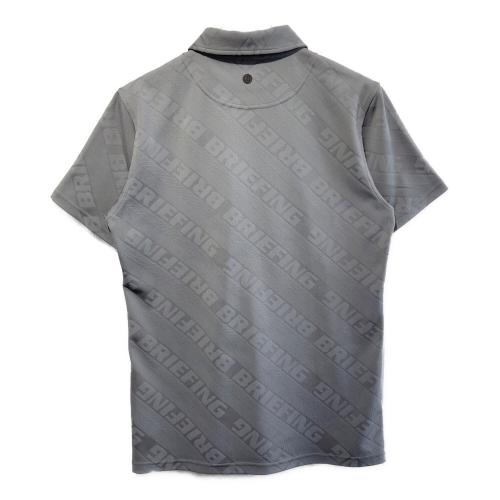 BRIEFING (ブリーフィング) ゴルフウェア(トップス) メンズ SIZE L グレー SH MS BIAS LOGO HALF ZIP SHIRT ハーフジップシャツ BRG231M02
