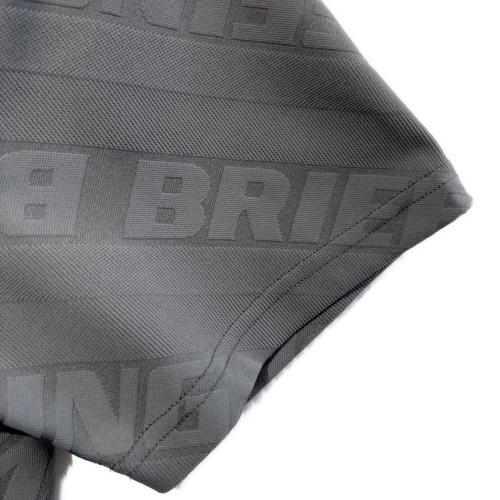 BRIEFING (ブリーフィング) ゴルフウェア(トップス) メンズ SIZE L グレー SH MS BIAS LOGO HALF ZIP SHIRT ハーフジップシャツ BRG231M02