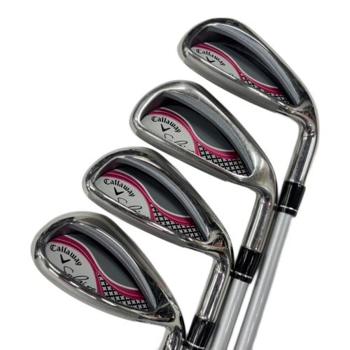 Callaway (キャロウェイ) クラブセット 7番アイアン使用感有 レディース 2016年製 Solaire フレックス【L】 Callaway Solaire 8本セット(パターのみODYSSEY)
